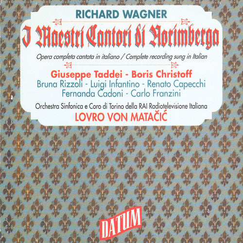 Wagner / Taddei / Torino Maestri Cantori Di Norimberga - 4-Disc CD Album