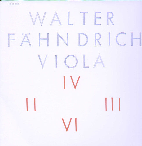 Walter F hndrich Va - Record Album - Vinyl LP