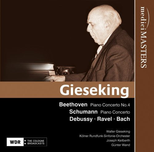 Walter Gieseking Beethoven/Schumann/Debussy : Pno Con 1/4 - CD Album