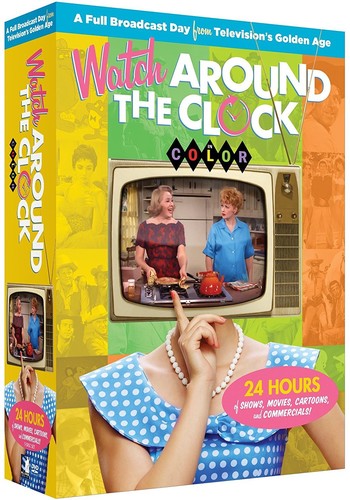 Watch Around the Clock - 24 Hours of TV in Color Watch Around The Clock - 5-Disc DVD Set