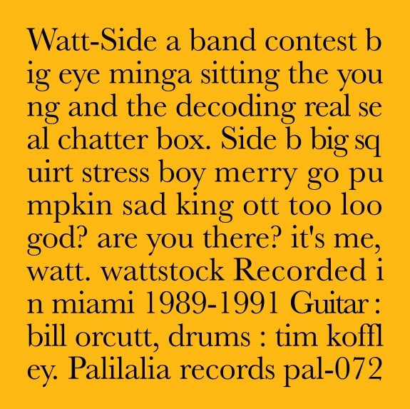 WATT Recorded in Miami 1989-1991