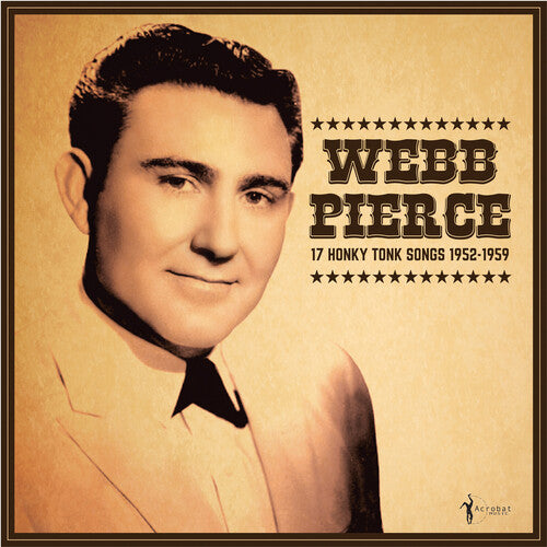 Webb Pierce 17 Honky Tonk Songs - Record Album - Vinyl LP