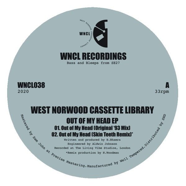 WEST NORWOOD CASSETTE LIBRARY Out of My Head EP