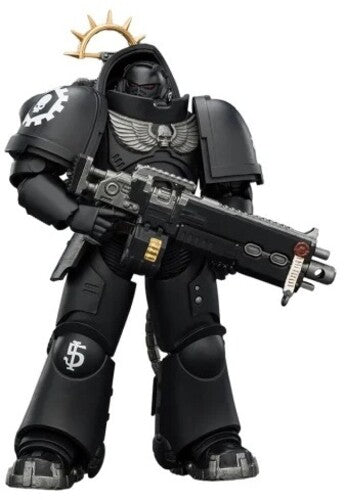 Wh40K Iron Hands Intercessor Hvy Bolt Rifle Fig Warhammer 40K: Space Marine - Iron Hands: Heavy Intercessor with Heavy Bolt Rifle & Bolt Pistol Game Edition 1/18 Action Figure - Action Figure