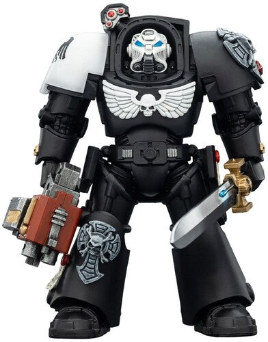 Wh40K Raven Guard Term 1 Power Sword Figure Warhammer 40K - Raven Guard: Terminator 1 with Power Sword & Storm Bolter 1/18 Action Figure - Action Figure