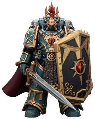 Wh40K Sons of Horus Aximand Action Figure Warhammer 40K: The Horus Heresy - Sons of Horus: Little Horus Aximand, Captain of the 5th Company 1/18 Action Figure - Action Figure