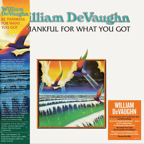 William DeVaughn Be Thankful For What You Got - Record Album - Vinyl LP