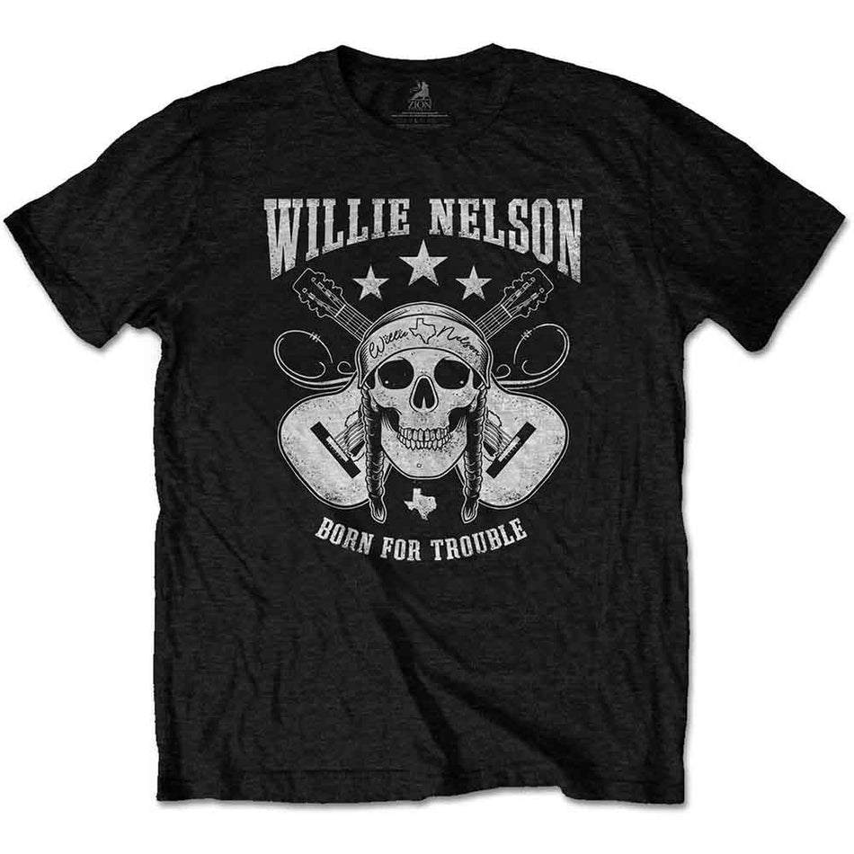 Willie Nelson Skull Black