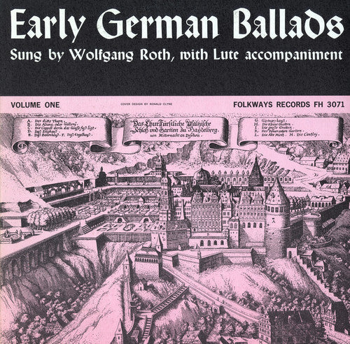 Wolfgang Roth Early German Ballads 1: 1280-1619 - CD Album