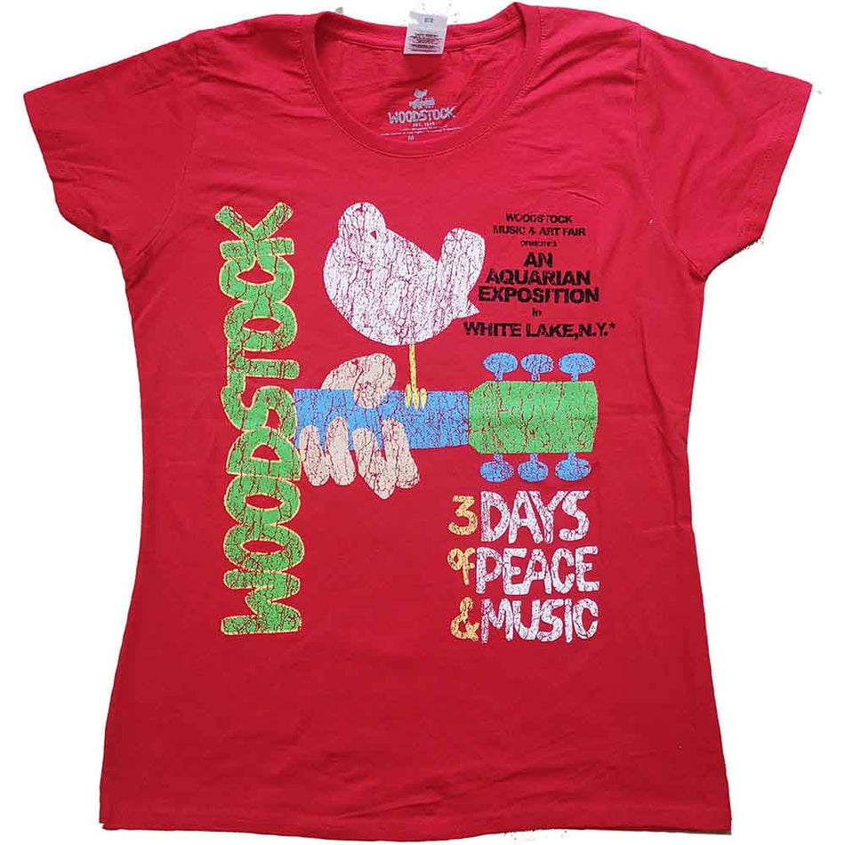 Woodstock Vintage Classic Poster Red