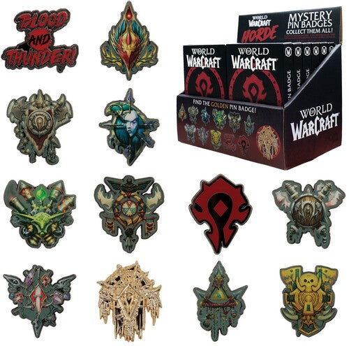 World of Warcraft - Horde Mystery Pin 12Ct Pdq World of Warcraft - Mystery Pin Badge - Horde 12ct PDQ Display - 12-Disc Collectibles