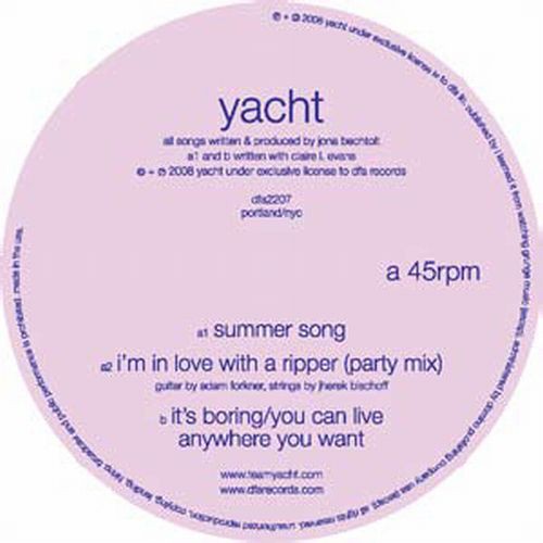 YACHT Summer Song - Record Album - Vinyl LP