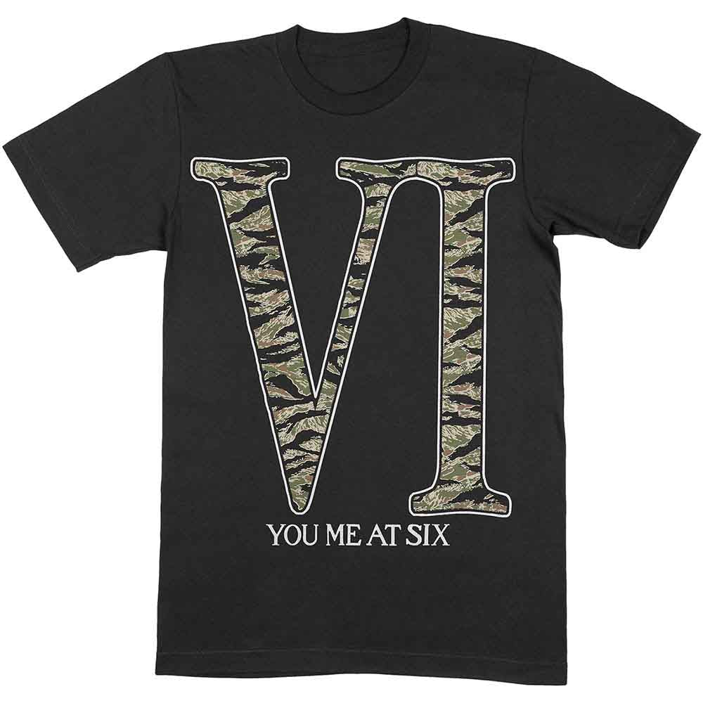 You Me At Six Camo VI Black