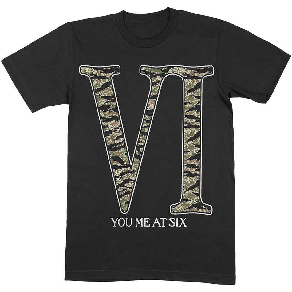 You Me At Six Camo VI Black