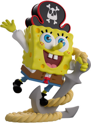 Youtooz - Spongebob Pirage Spongebob Figure Youtooz - SpongeBob SquarePants - #40 Pirate Spongebob Vinyl Figure - Record Album - Vinyl LP