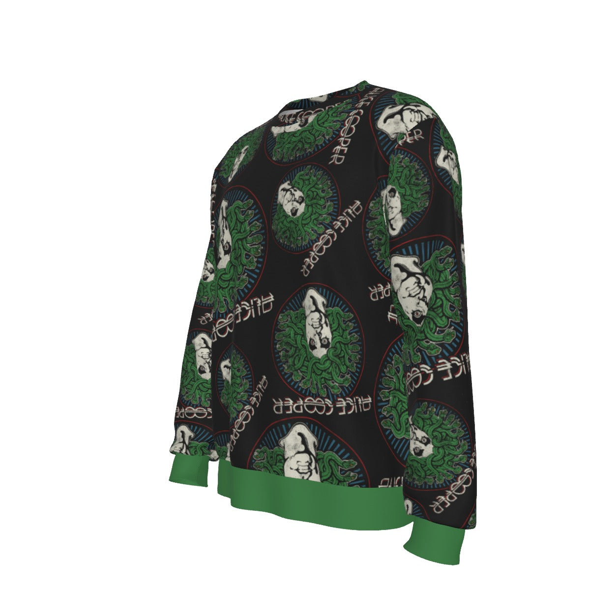 Yoycol Alice Cooper Hair All Over Print Sweatshirt White
