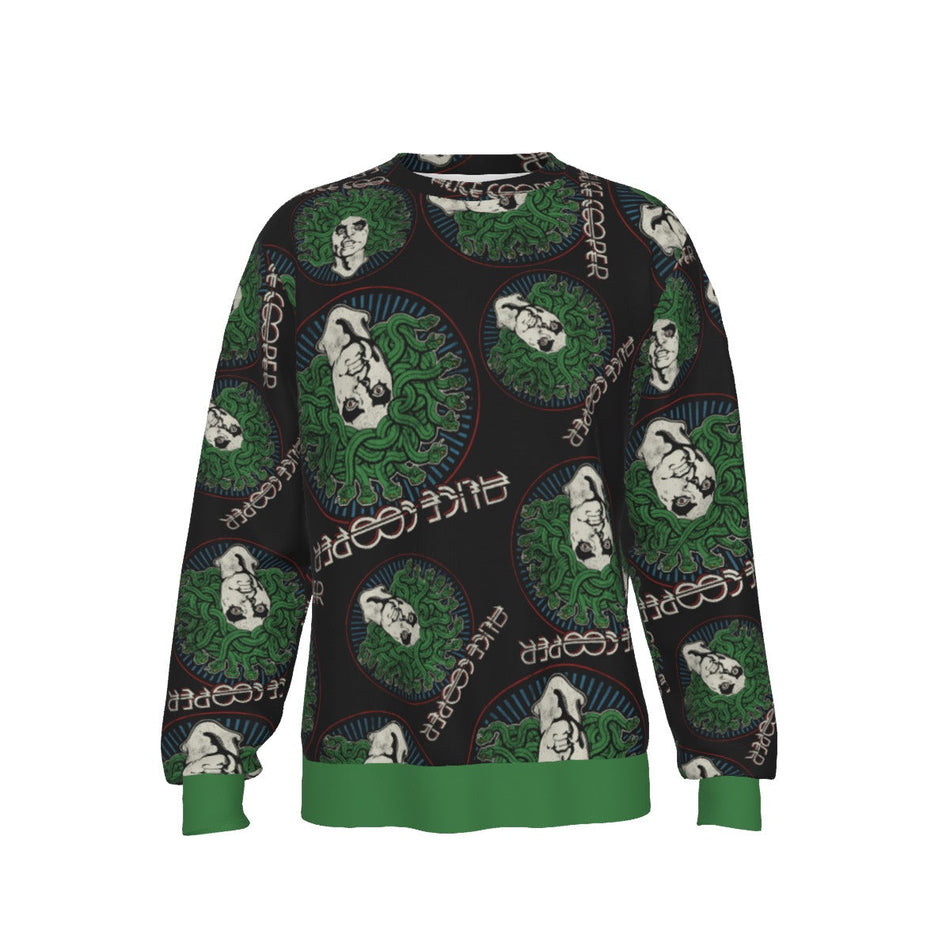 Yoycol Alice Cooper Hair All Over Print Sweatshirt White