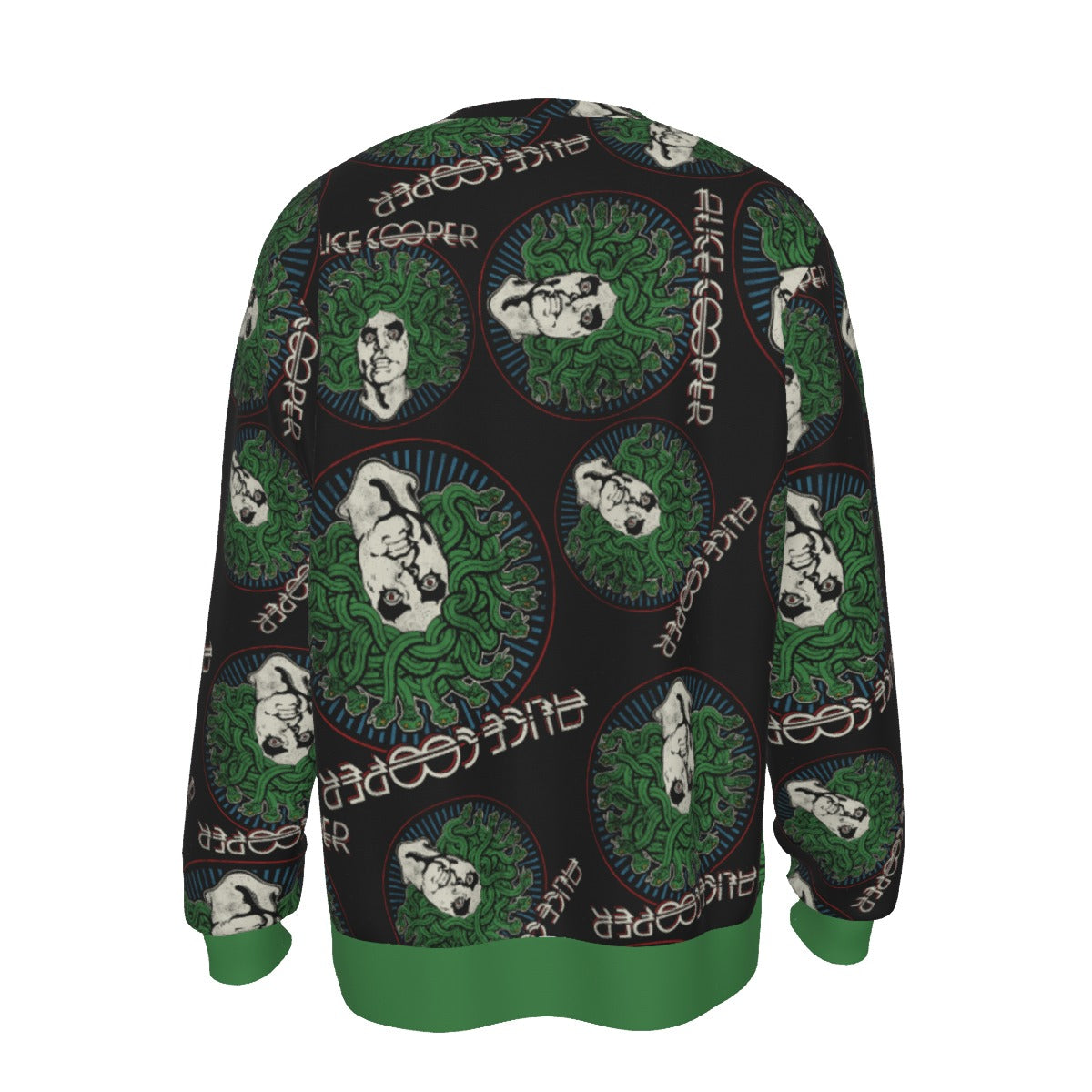 Yoycol Alice Cooper Hair All Over Print Sweatshirt White