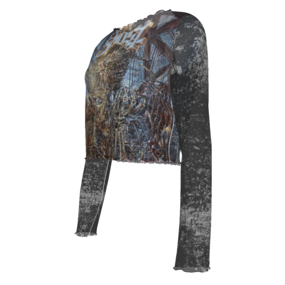 Yoycol Ghost Chapel Women's Mesh Top As Shown