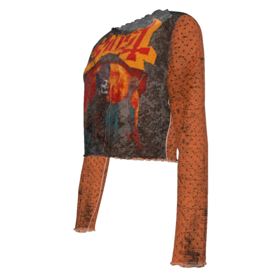 Yoycol Ghost Here's Papa Women's Mesh Top As Shown