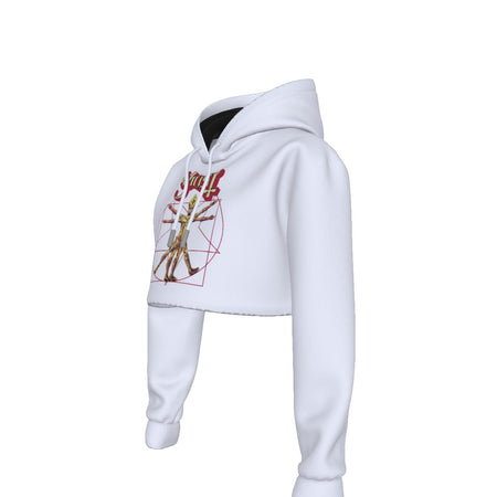 Yoycol Ghost In the Machine Women's Cropped Hoodie As Shown