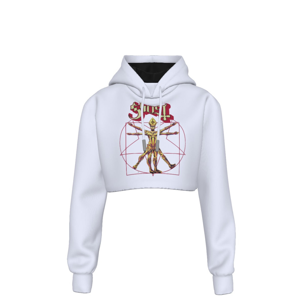 Yoycol Ghost In the Machine Women's Cropped Hoodie As Shown