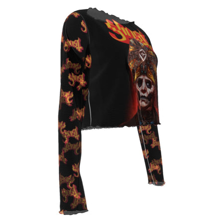 Yoycol Ghost One Eye Women's Mesh Top As Shown