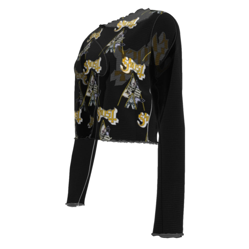 Yoycol Ghost Triangle Women's Mesh Top As Shown