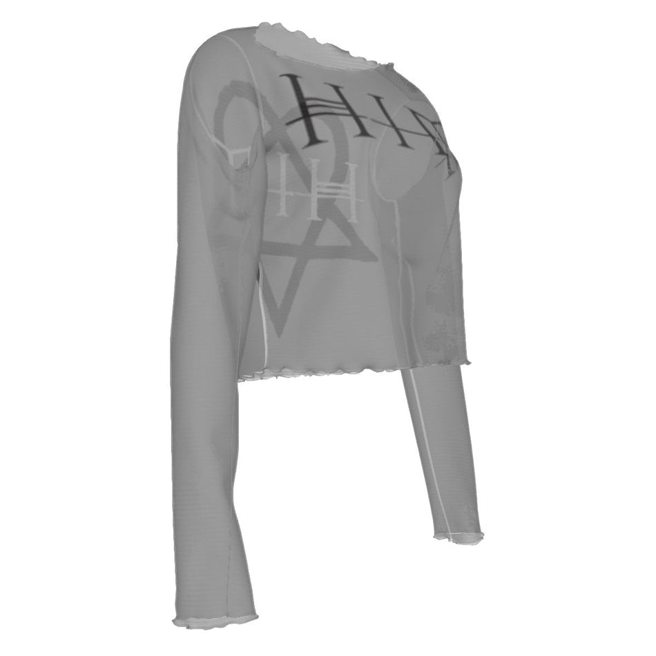 Yoycol Him Heart Star Women's Mesh Top As Shown