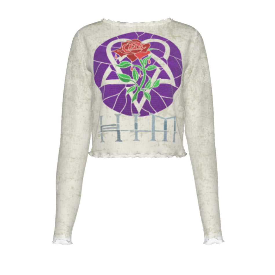 Yoycol Him Roses Women's Mesh Top As Shown