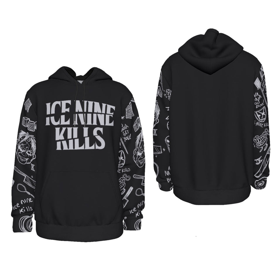 Yoycol Ice Nine Kills Knifed Sleeves All Over Print Hoodie As Shown
