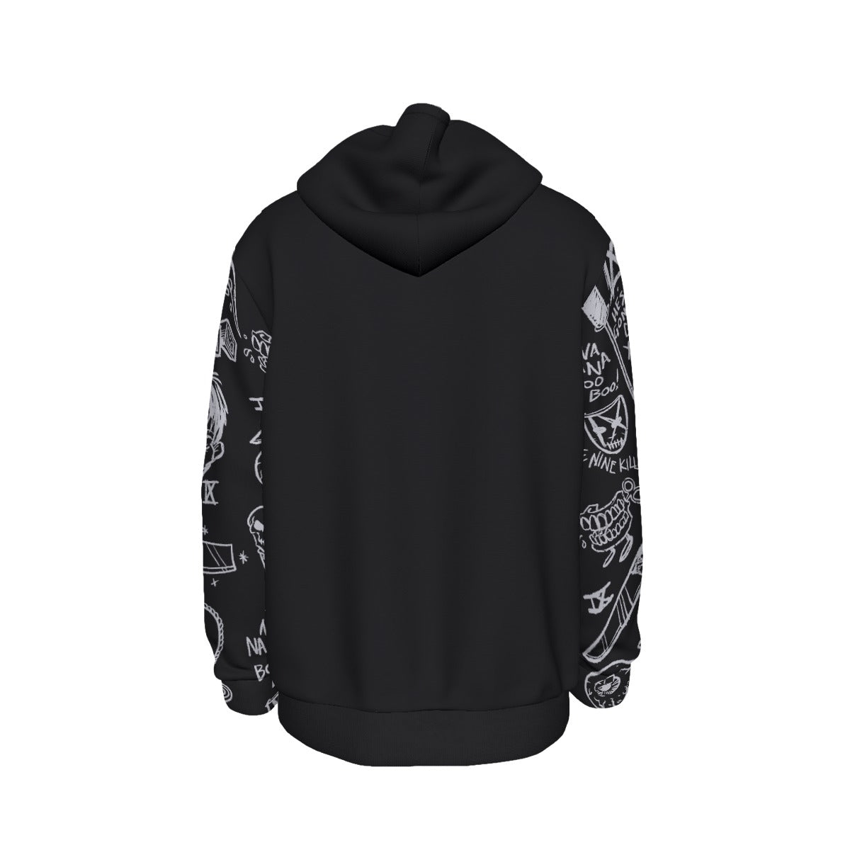 Yoycol Ice Nine Kills Knifed Sleeves All Over Print Hoodie As Shown