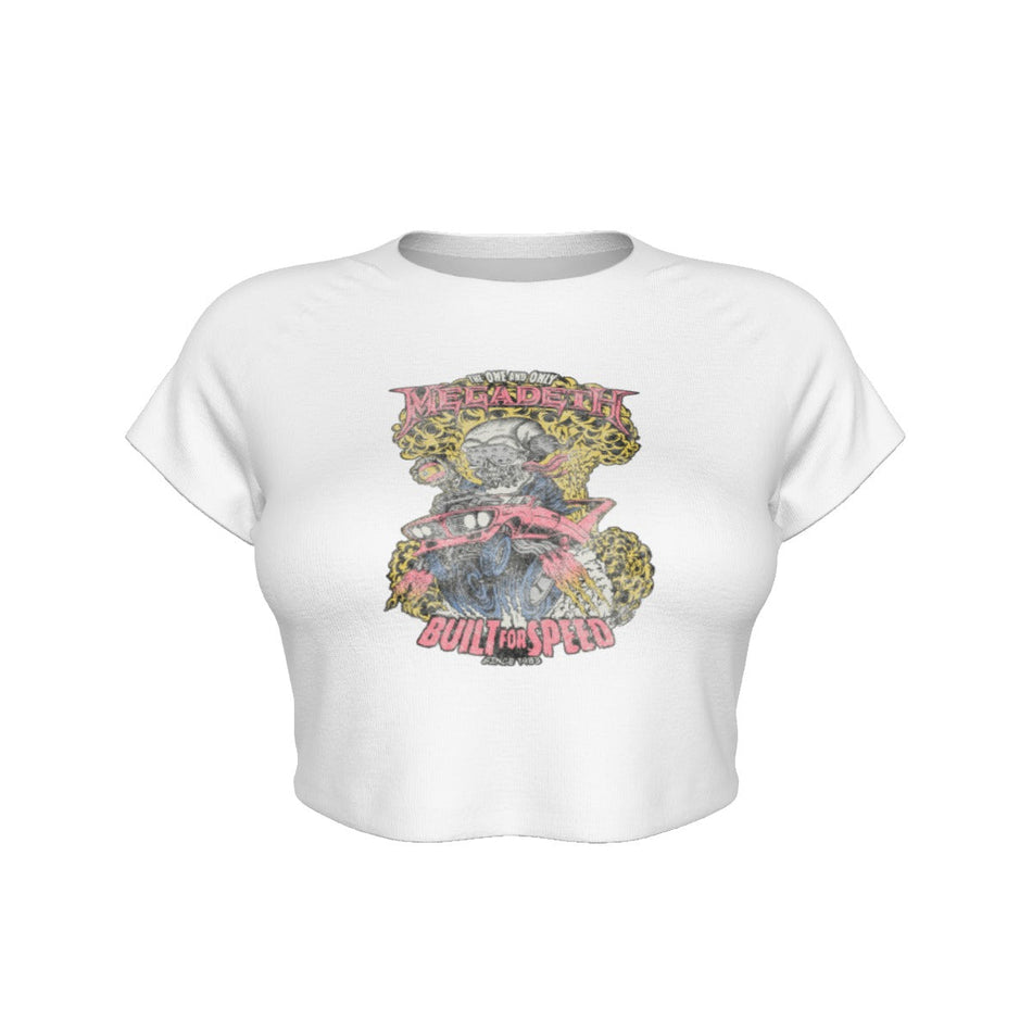 Yoycol Megadeth Built for Speed Women's Crop Top As Shown