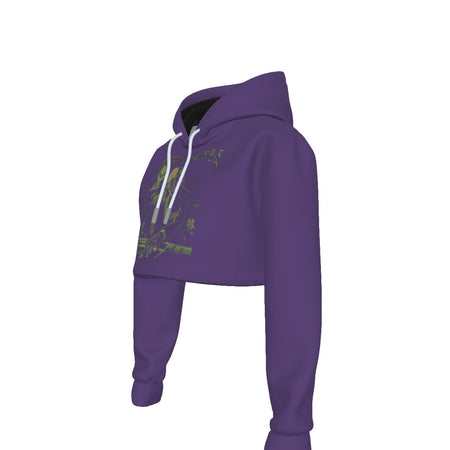 Yoycol Megadeth Vic Suit Women's Cropped Hoodie As Shown