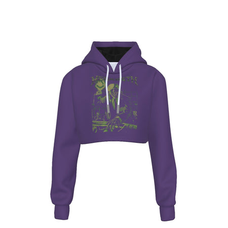 Yoycol Megadeth Vic Suit Women's Cropped Hoodie As Shown