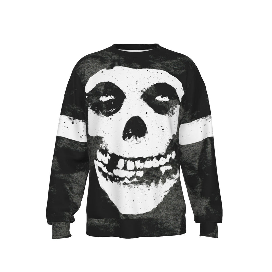 Yoycol Misfits Giant Skull All Over Print Sweatshirt As Shown