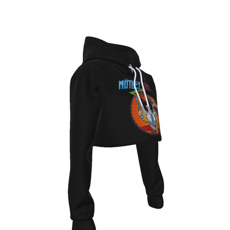 Yoycol Motley Crue Allister Fiend Women's Cropped Hoodie As Shown