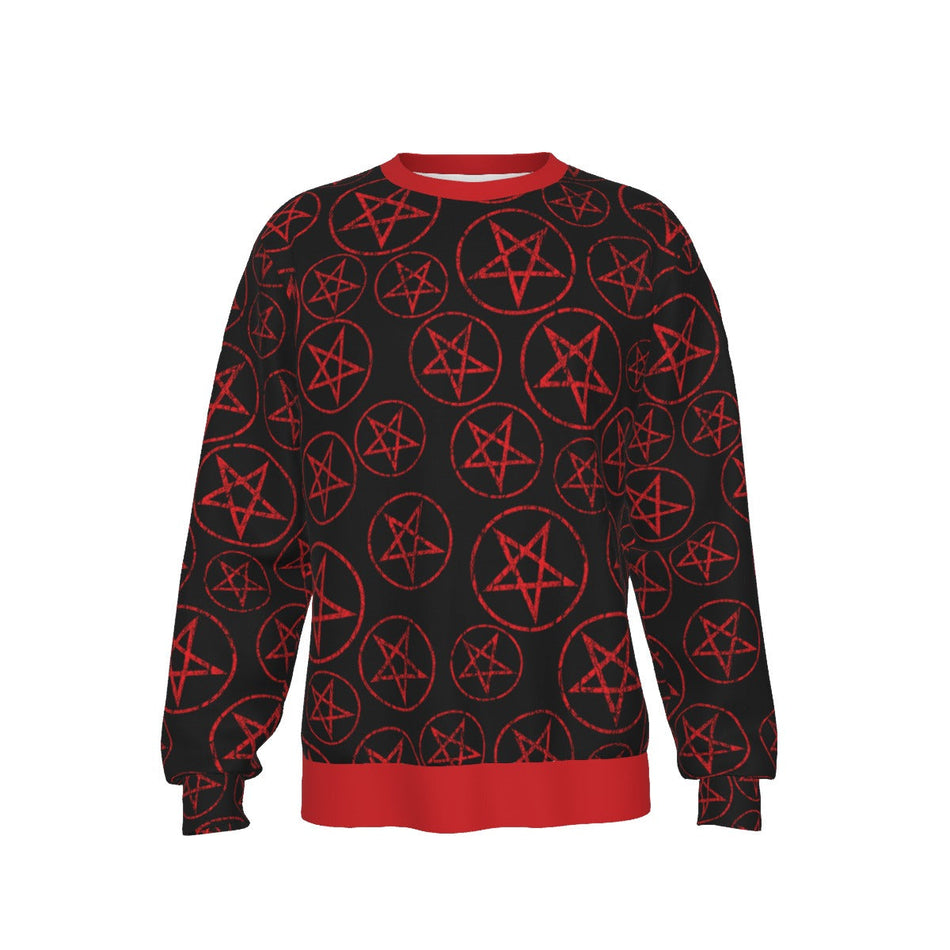 Yoycol Motley Crue Pentagram All Over Print Sweatshirt As Shown
