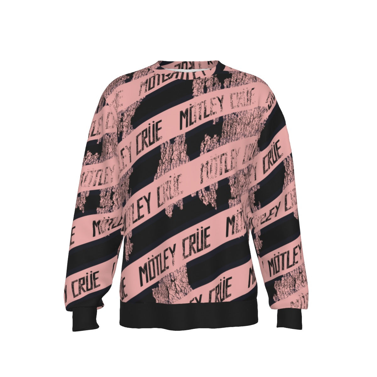 Yoycol Motley Crue Slanted All Over Print Sweatshirt As Shown
