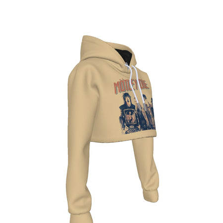Yoycol Motley Crue With the Band Women's Cropped Hoodie As Shown