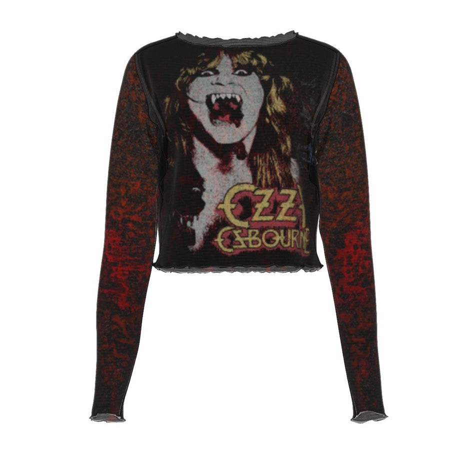 Yoycol Ozzy Osbourne Vampire Women's Mesh Top As Shown