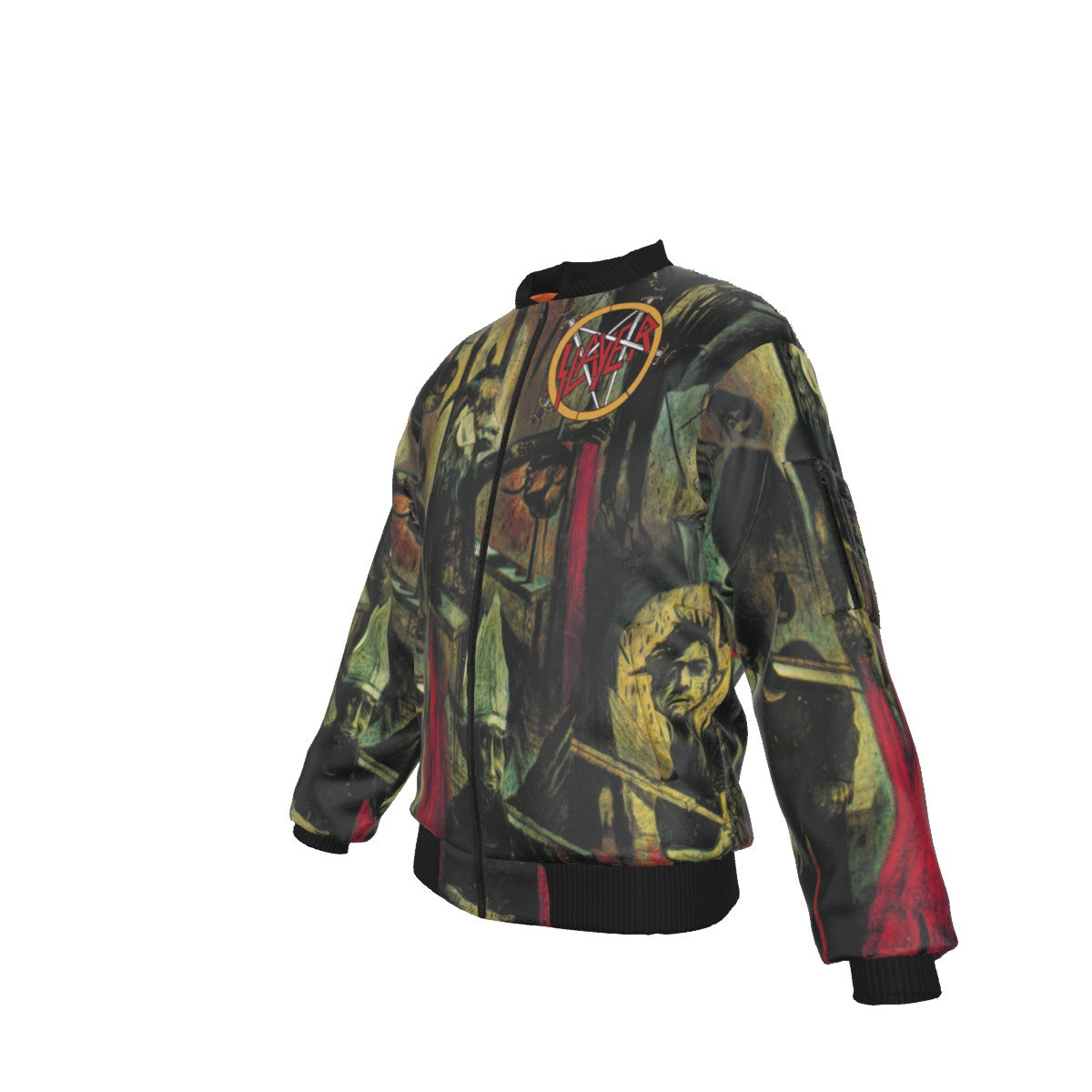 Yoycol Slayer Reign in Blood Bomber Jacket White
