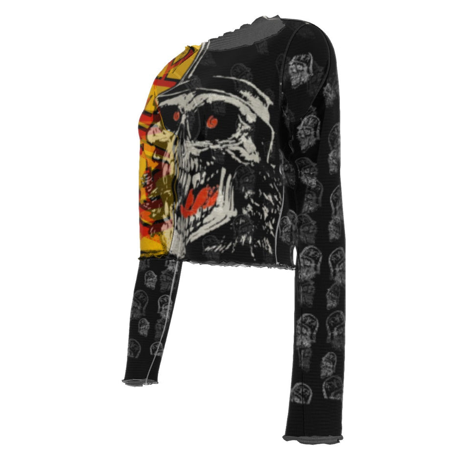 Yoycol Slayer Screamin' Skull Women's Mesh Top As Shown