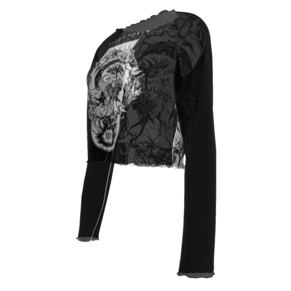 Yoycol Sleep Token Fantasy Women's Mesh Top As Shown