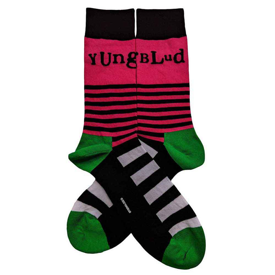 YUNGBLUD Logo & Stripes Black