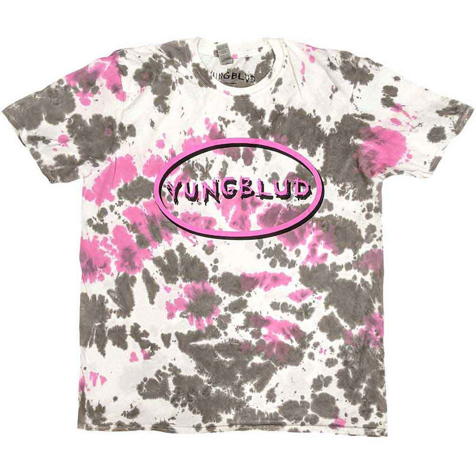 YUNGBLUD Scratch Logo Oval Grey