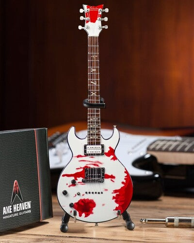 Zacky Vengeance Zacky Vengeance White Schecter Custom Blood Splatter 10 Inch Miniature Guitar - CD Album