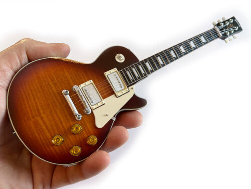 ZZ Top Billy Gibbons Gibson Les Paul Aged "Pearly Gates" 10 Inch Miniature Guitar - Collectibles